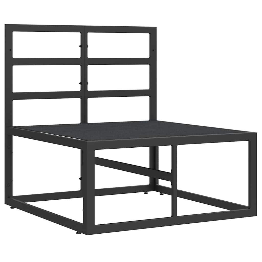 Εξωτερικά Έπιπλα Μαύρο και Ανθρακί 70 x 71,5 x 71 εκ Μέταλλο - Pakobazaar