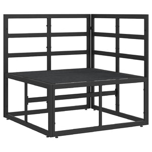 Εξωτερικά Έπιπλα Μαύρο και Ανθρακί 71,5 x 71,5 x 71 εκ Μέταλλο - Pakobazaar