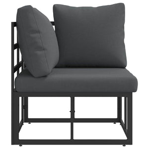 Εξωτερικά Έπιπλα Μαύρο και Ανθρακί 71,5 x 71,5 x 71 εκ Μέταλλο - Pakobazaar