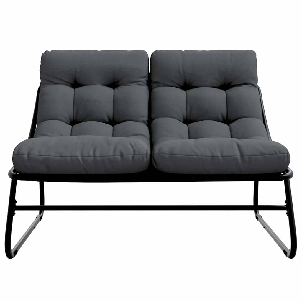 Εξωτερικά Έπιπλα με μαξιλάρι Μαύρο 110 x 81 x 71 cm - Pakobazaar