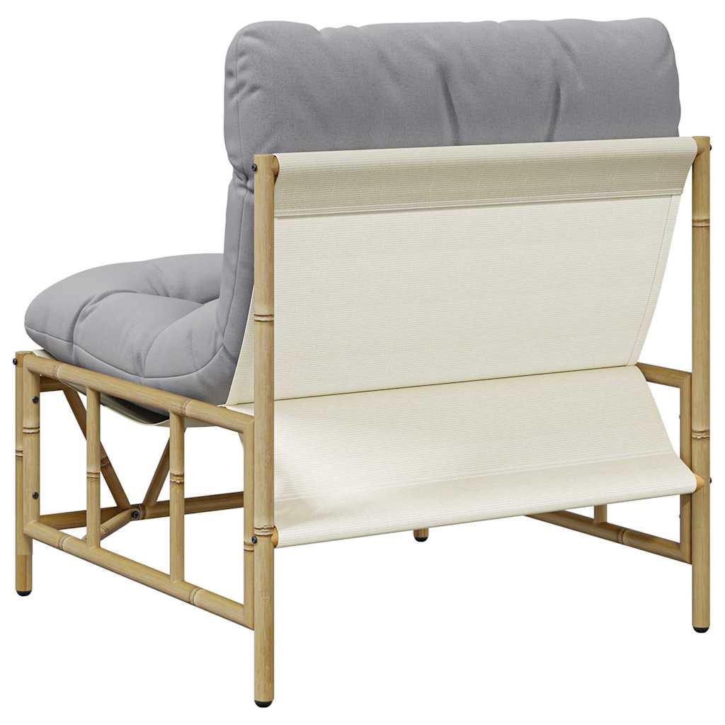 Καρέκλα Κήπου 2 pcs Ανοιχτό γκρι 75 x 75 x 71 εκ Ατσάλι