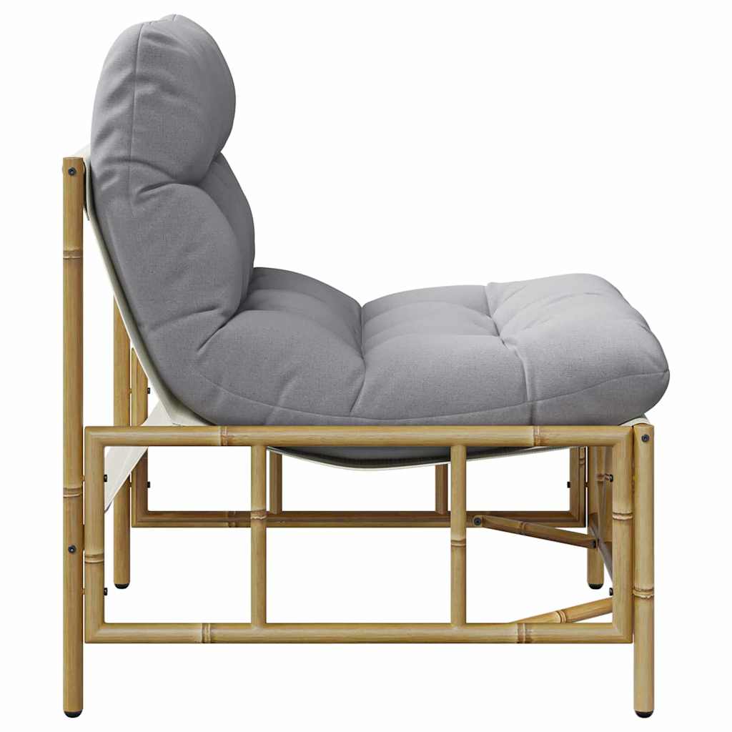 Καρέκλα Κήπου 2 pcs Ανοιχτό γκρι 75 x 75 x 71 εκ Ατσάλι