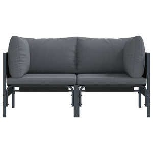Εξωτερικά Έπιπλα 2 Τεμάχιο Ανθρακί 80 x 80 x 71 cm Ατσάλι