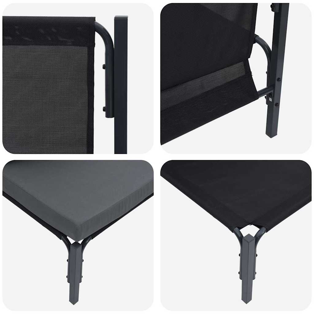 Εξωτερικά Έπιπλα 2 Τεμάχιο Ανθρακί 80 x 80 x 71 cm Ατσάλι
