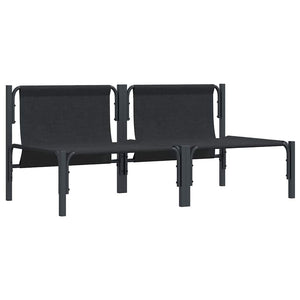 Εξωτερικά Έπιπλα 2 Τεμάχιο Ανθρακί 80 x 80 x 71 cm Ατσάλι