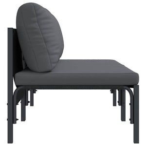 Εξωτερικά Έπιπλα 2 Τεμάχιο Ανθρακί 80 x 80 x 71 cm Ατσάλι