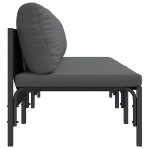 Εξωτερικά Έπιπλα 3 Τεμάχιο Ανθρακί 80 x 80 x 71 cm Ατσάλι