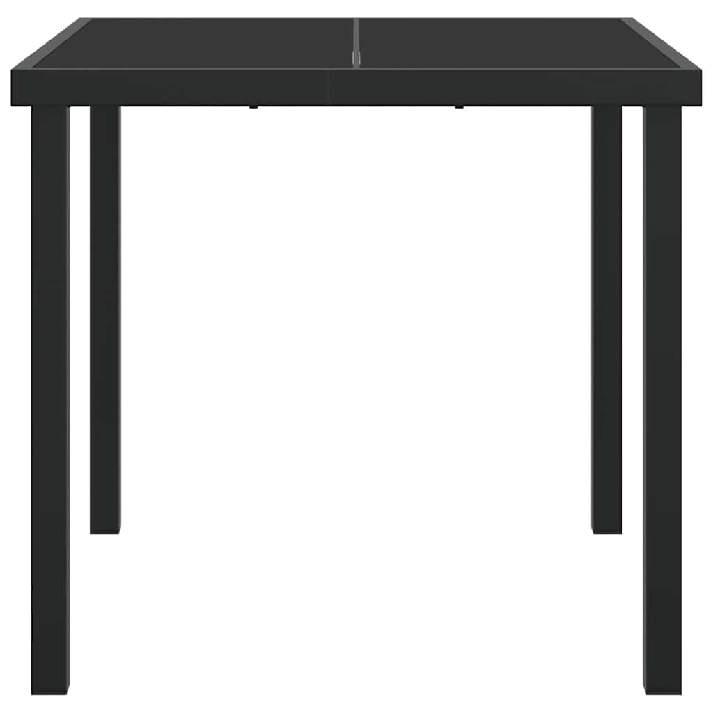Τραπέζι Κήπου Μαύρο 80 x 80 x 73 εκ Μέταλλο - Pakobazaar