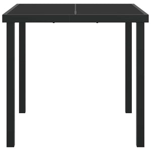 Τραπέζι Κήπου Μαύρο 80 x 80 x 73 εκ Μέταλλο - Pakobazaar