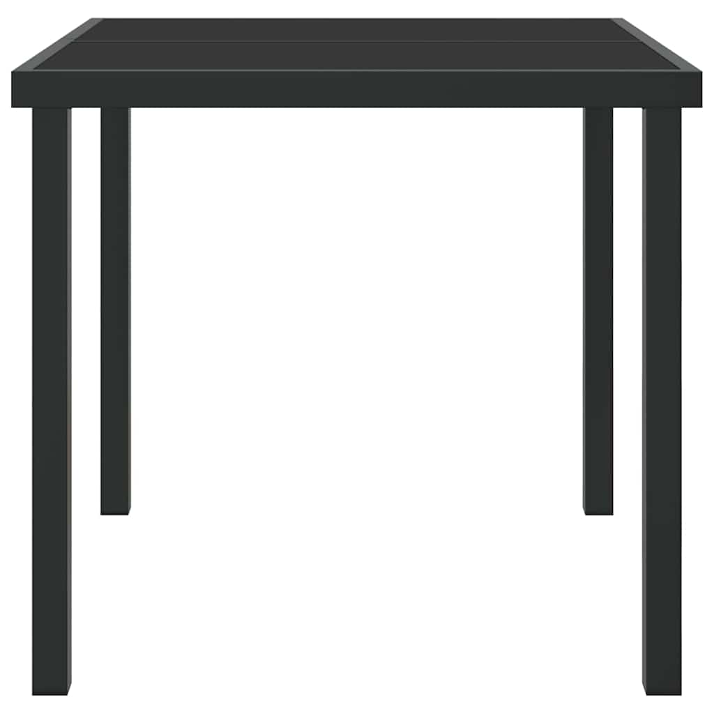 Τραπέζι Κήπου Μαύρο 80 x 80 x 73 εκ Μέταλλο - Pakobazaar