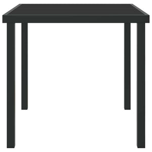 Τραπέζι Κήπου Μαύρο 80 x 80 x 73 εκ Μέταλλο - Pakobazaar