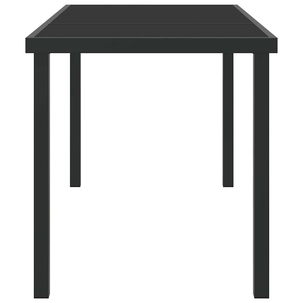 Τραπέζι Κήπου Μαύρο 140 x 70 x 73 cm Μέταλλο - Pakobazaar