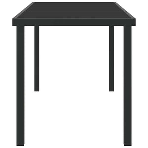 Τραπέζι Κήπου Μαύρο 140 x 70 x 73 cm Μέταλλο - Pakobazaar