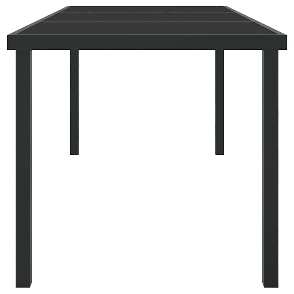 Τραπέζι Κήπου Μαύρο 160 x 80 x 73 εκ Μέταλλο - Pakobazaar