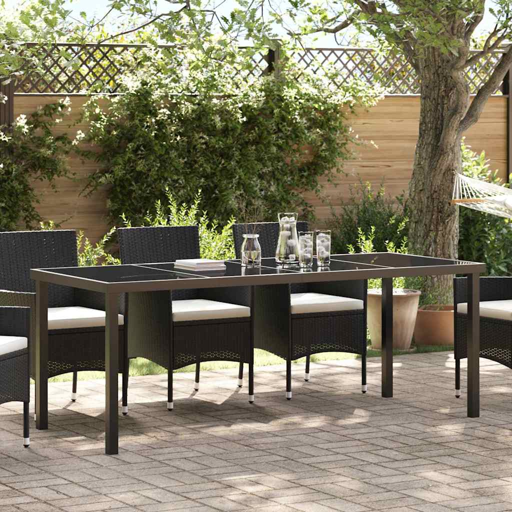 Τραπέζι Κήπου Μαύρο 200 x 80 x 73 εκ Μέταλλο - Pakobazaar