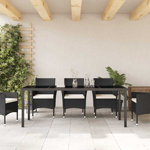 Τραπέζι Κήπου Μαύρο 200 x 80 x 73 εκ Μέταλλο - Pakobazaar