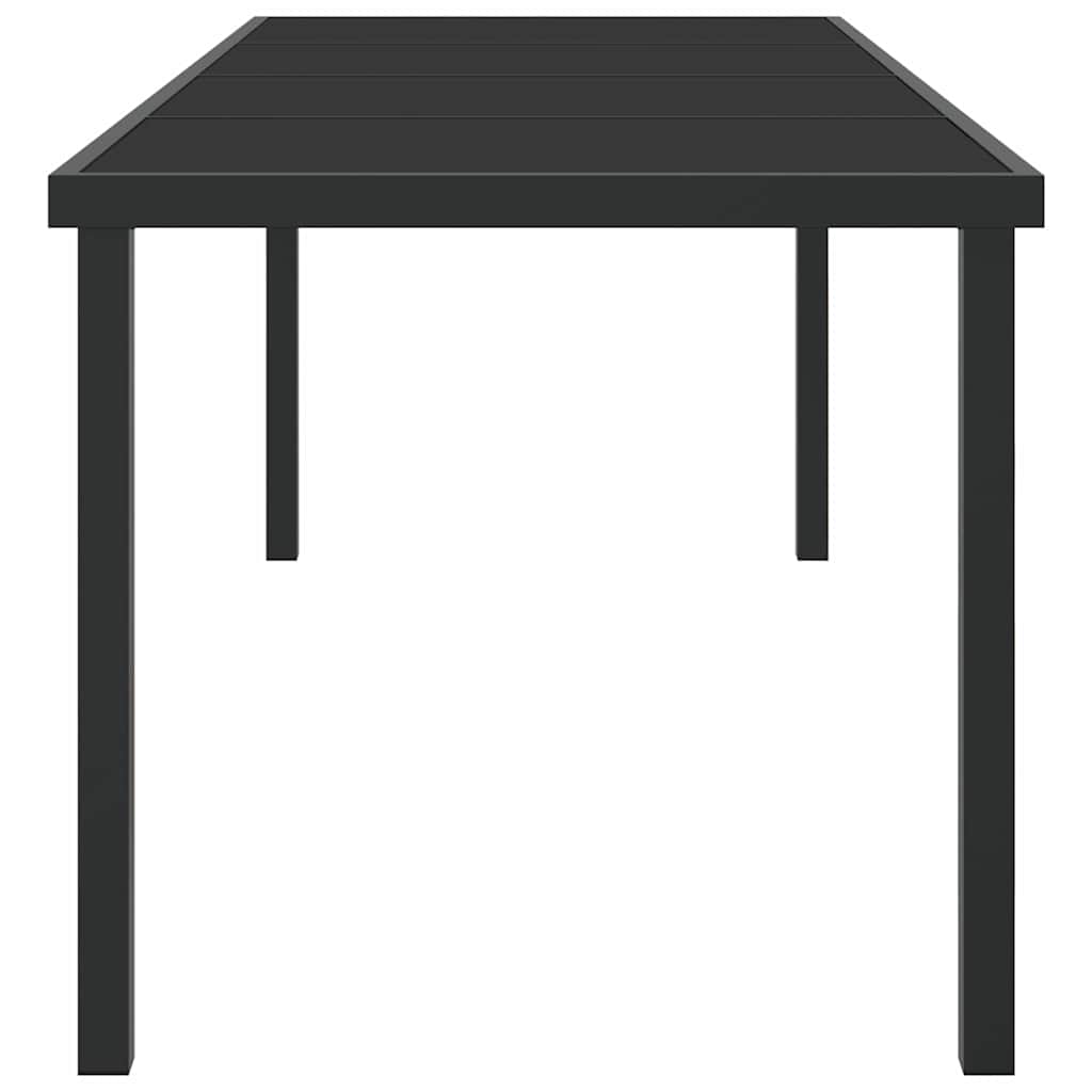 Τραπέζι Κήπου Μαύρο 200 x 80 x 73 εκ Μέταλλο - Pakobazaar