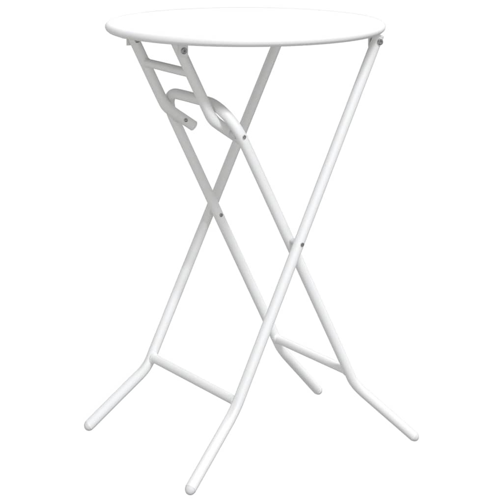 Τραπέζι Κήπου Λευκό 50 x 50 x 72 cm Μέταλλο
