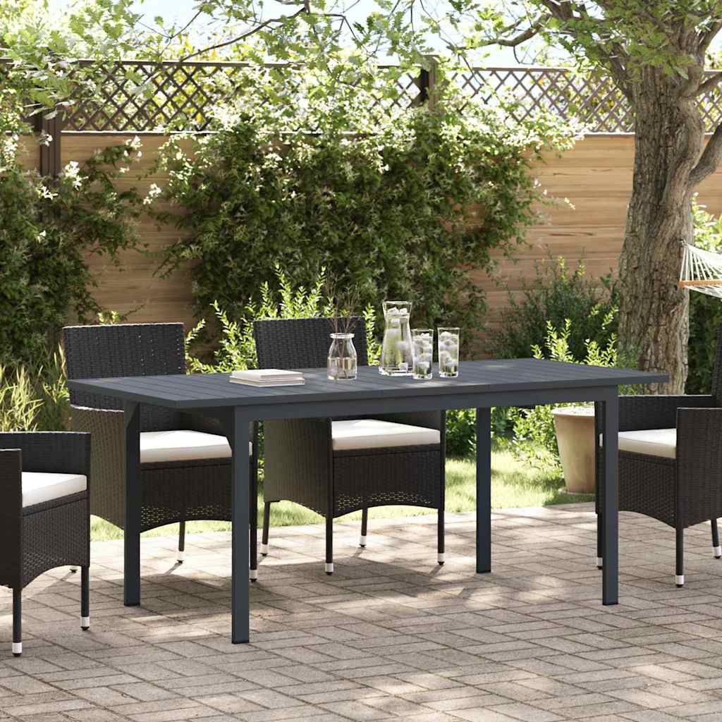 Τραπέζι Patio Ανθρακί 180 x 80 x 74 cm - Pakobazaar