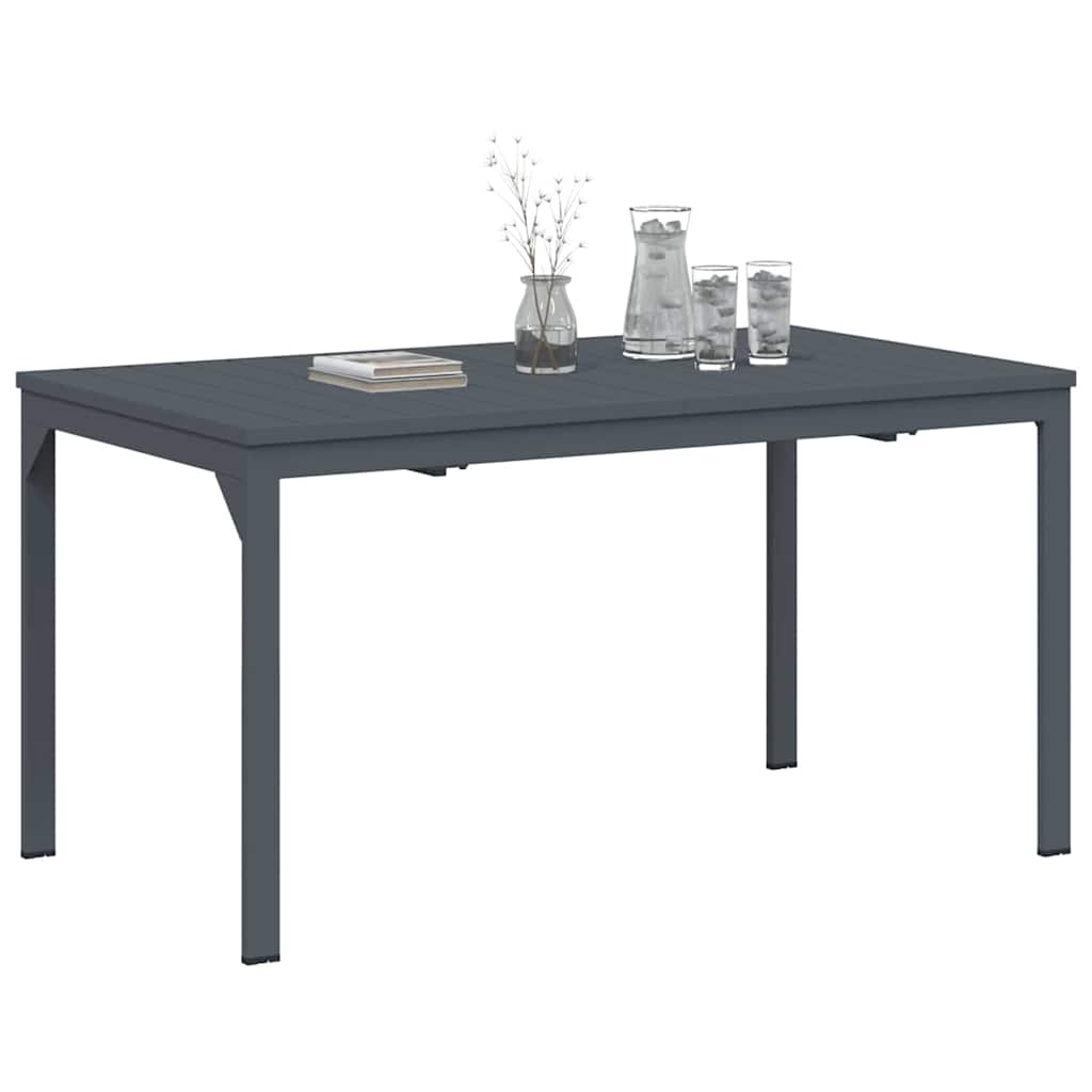 Τραπέζι Patio Ανθρακί 180 x 80 x 74 cm - Pakobazaar