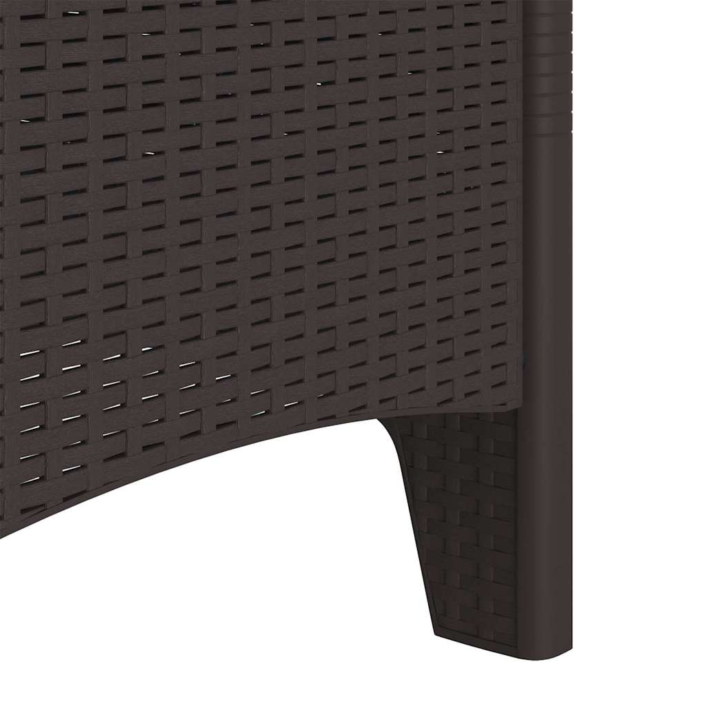 Καρέκλα Κήπου 4 pcs Καφέ 53 x 49 x 85 εκ. Πολυπροπυλένιο - Pakobazaar