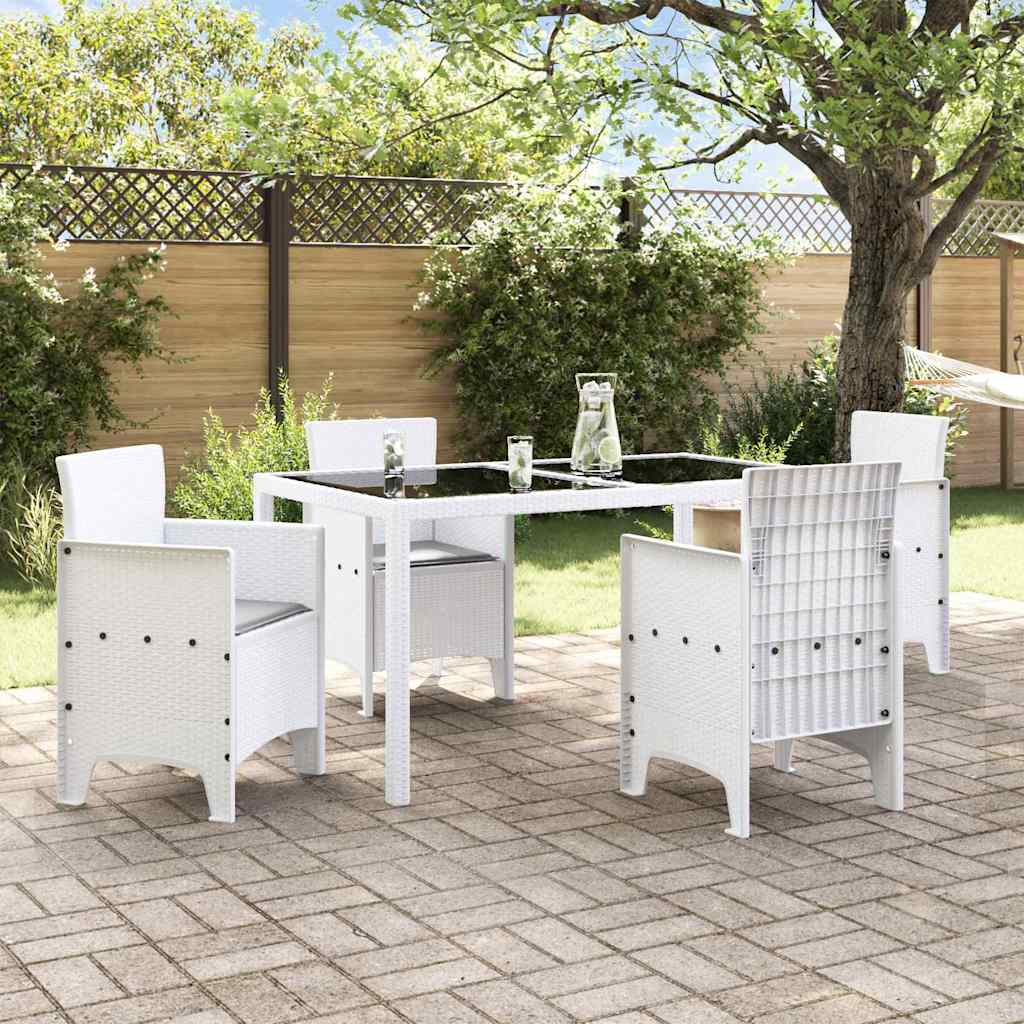 Καρέκλα Κήπου 4 pcs Λευκό 53 x 49 x 85 εκ. Πολυπροπυλένιο