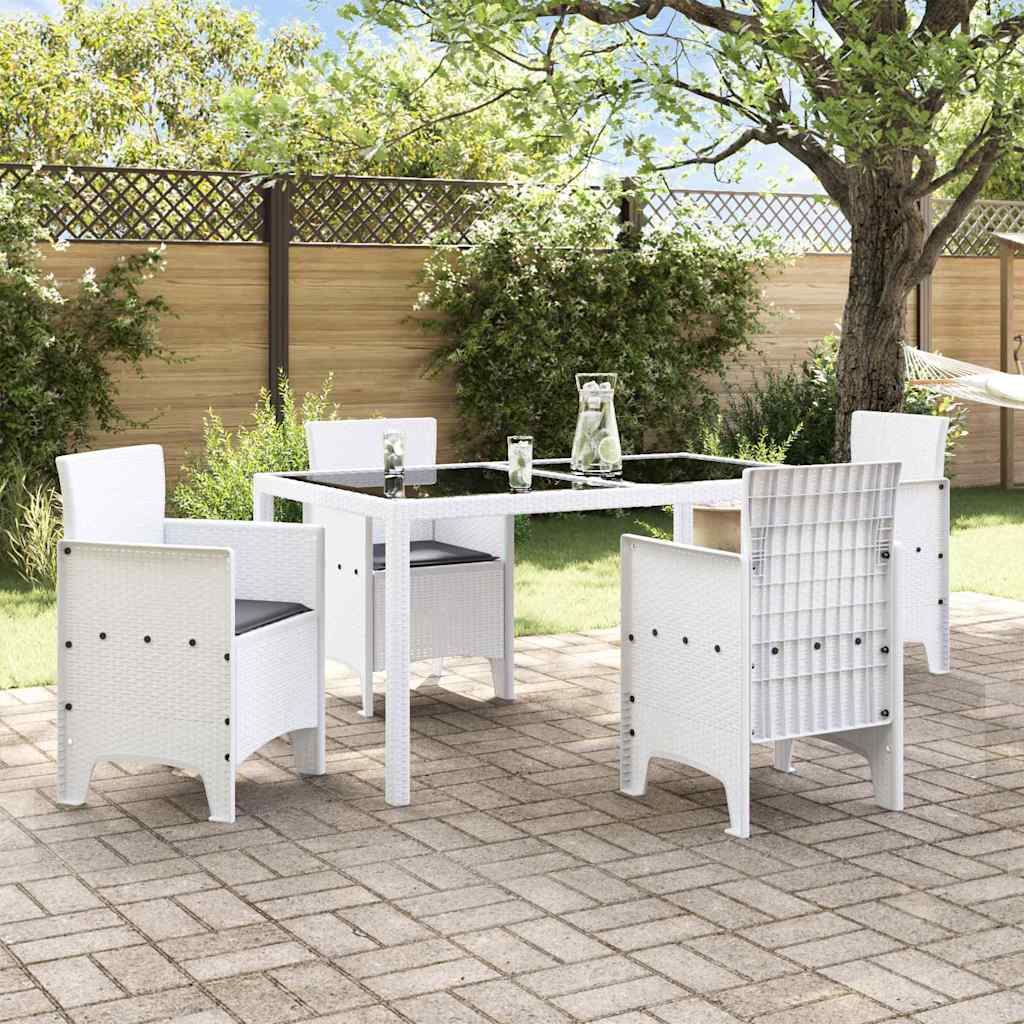 Καρέκλα Κήπου 4 pcs Λευκό 53 x 49 x 85 εκ. Πολυπροπυλένιο