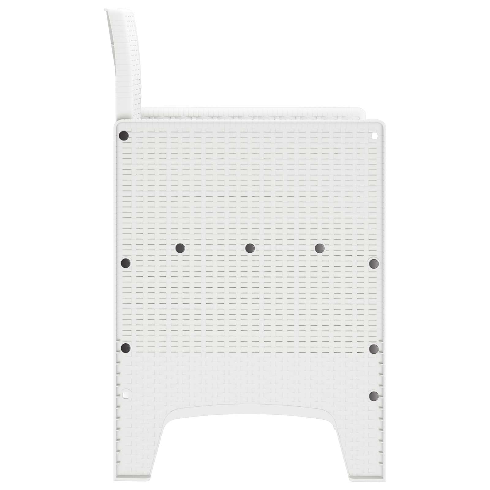 Καρέκλα Κήπου 4 pcs Λευκό 53 x 49 x 85 εκ. Πολυπροπυλένιο - Pakobazaar
