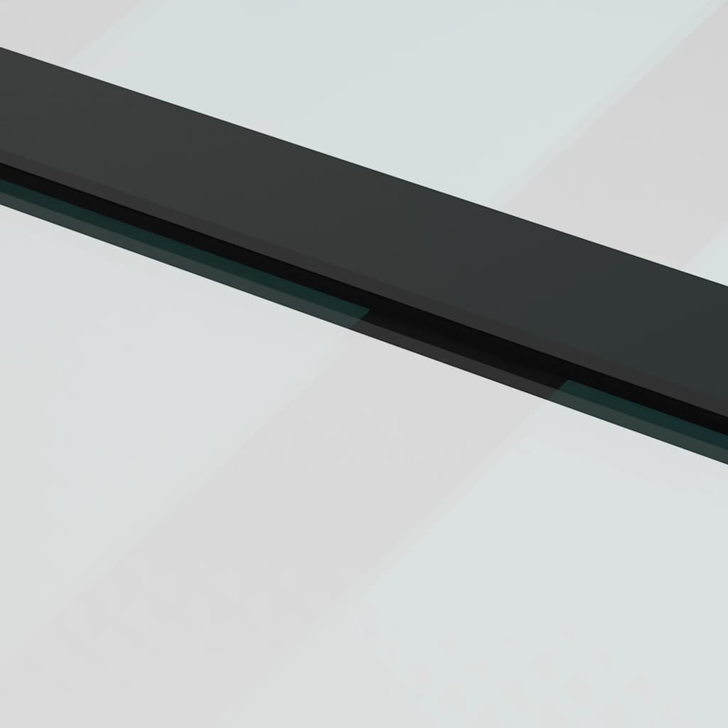 Συρόμενη Πόρτα με Μηχανισμό Μαύρο 76x205 εκ. Γυαλί ESG - Pakobazaar