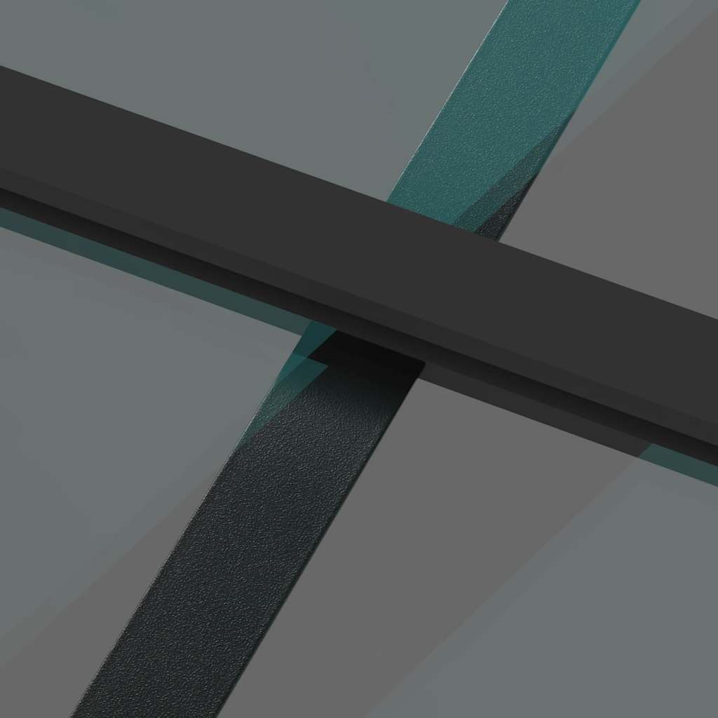 Συρόμενη πόρτα με σετ υλικού Μαύρο 90x205 cm γυαλί μετριασμένο - Pakobazaar