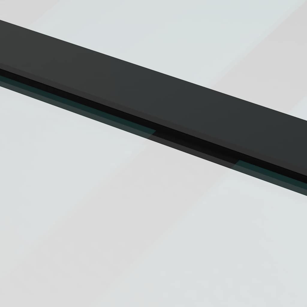 Συρόμενη πόρτα με σετ υλικού Μαύρο 102x205 cm ESG Γυαλί - Pakobazaar