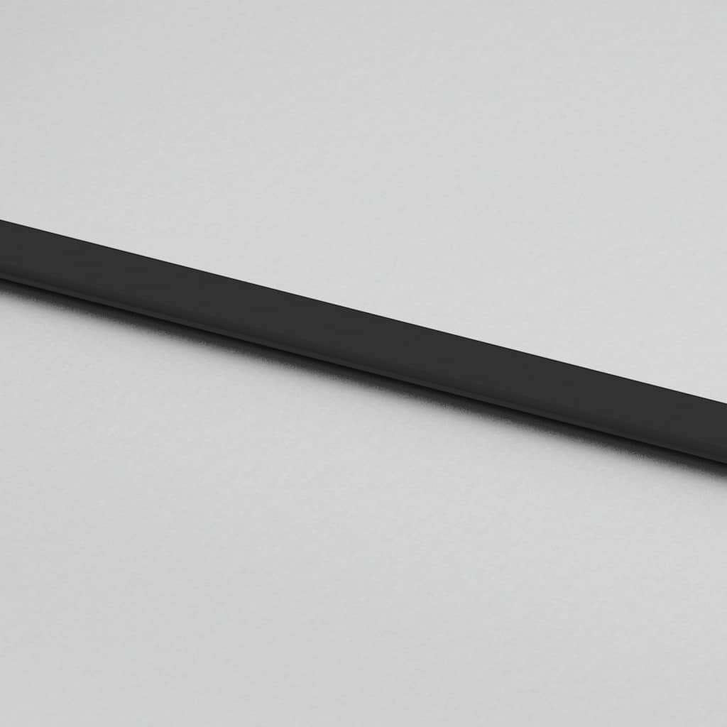 Συρόμενη πόρτα με σετ υλικού Μαύρο 76x205 cm γυαλί μετριασμένο - Pakobazaar