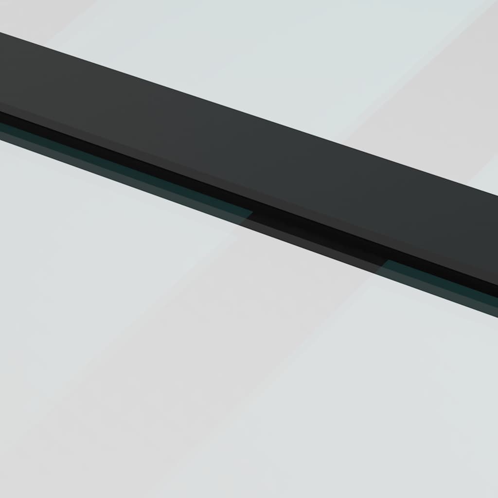 Συρόμενη Πόρτα με Μηχανισμό Μαύρο 76x205 εκ. Γυαλί ESG - Pakobazaar