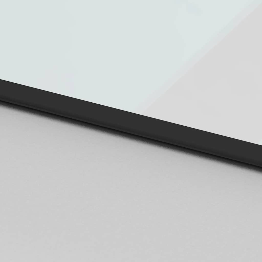 Συρόμενη πόρτα με σετ υλικού Μαύρο 76x205 cm γυαλί μετριασμένο - Pakobazaar