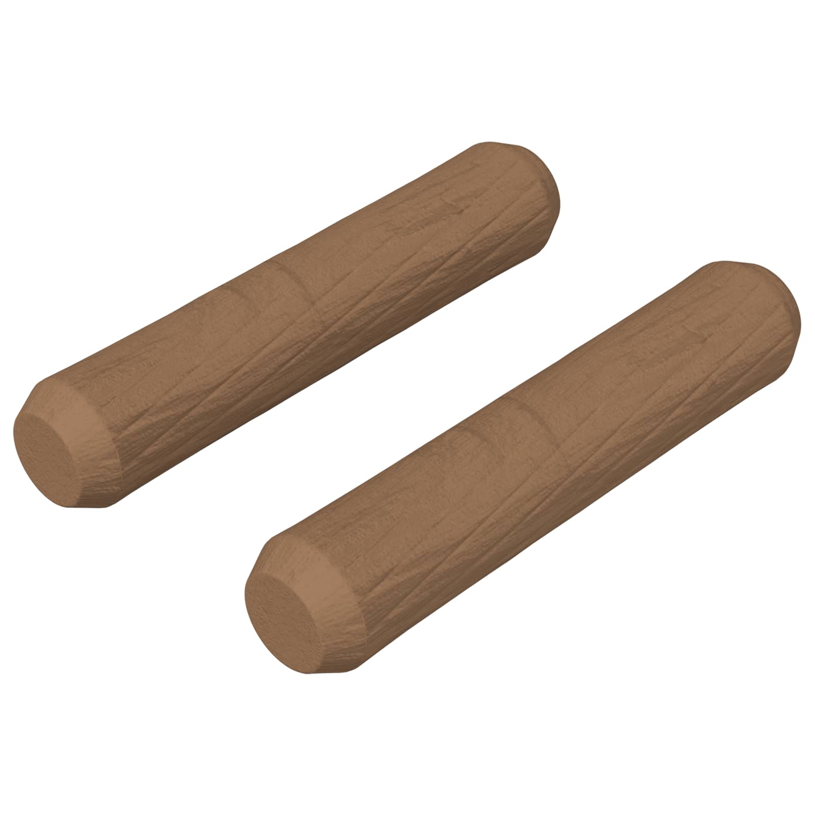 Ξύλινοι Δακτύλιοι 2 pcs Καφέ Ø8 x 35 mm Μασίφ ξύλο - Pakobazaar