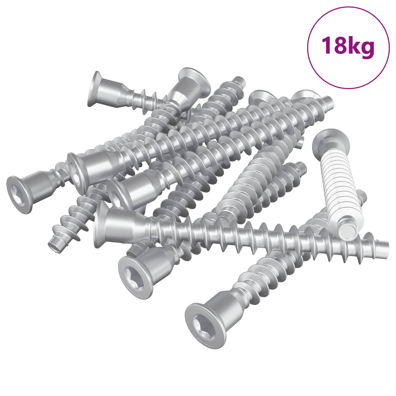 Βίδες Επιβεβαίωσης 2100 pcs Ασημί Μέταλλο - Pakobazaar