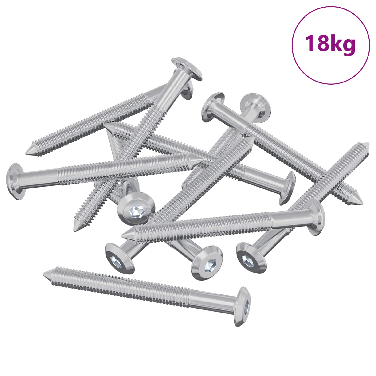 Βίδες επίπλων 1600 pcs Ασημί Ατσάλι - Pakobazaar