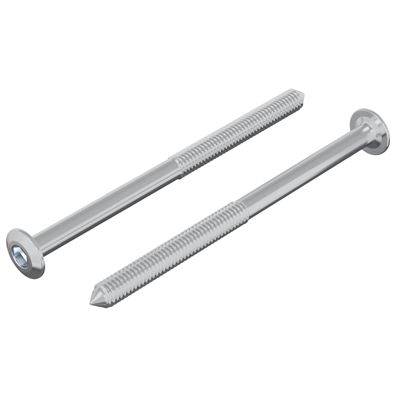 Βίδα 2 pcs Ασημί M6 x 85 χιλ. Ατσάλι