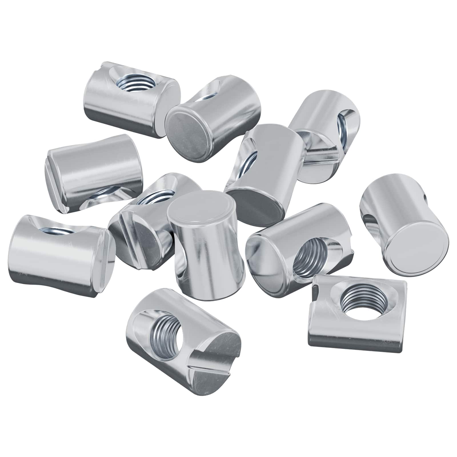Βίδες κουμπώματος 12 τεμ. Ασημί M6 x 13 mm Μέταλλο - Pakobazaar