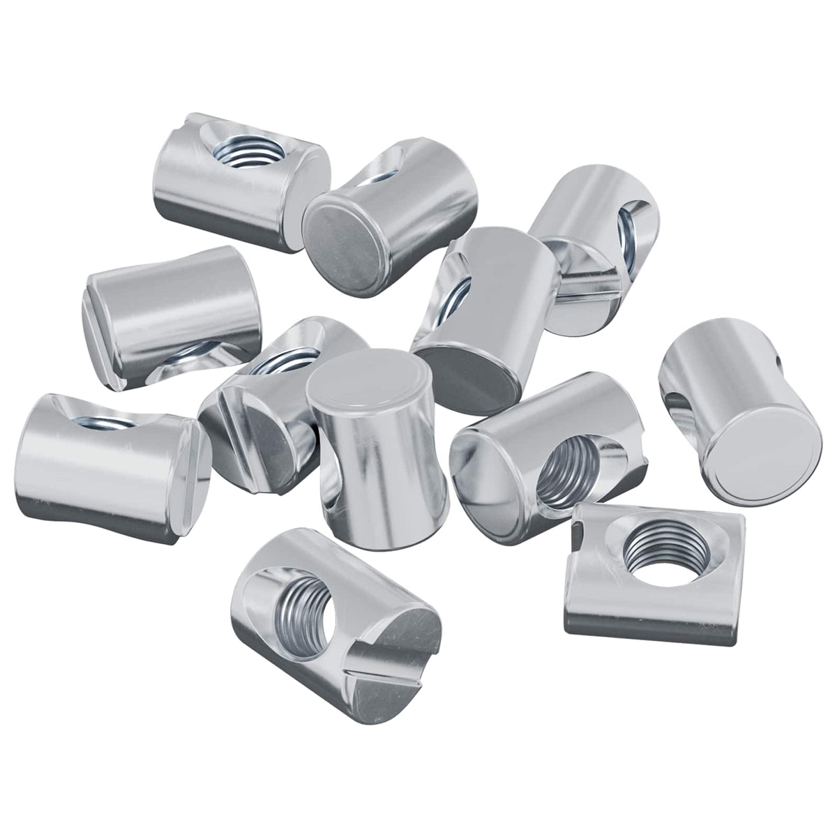 Βίδες κουμπώματος 12 τεμ. Ασημί M6 x 13 mm Μέταλλο - Pakobazaar