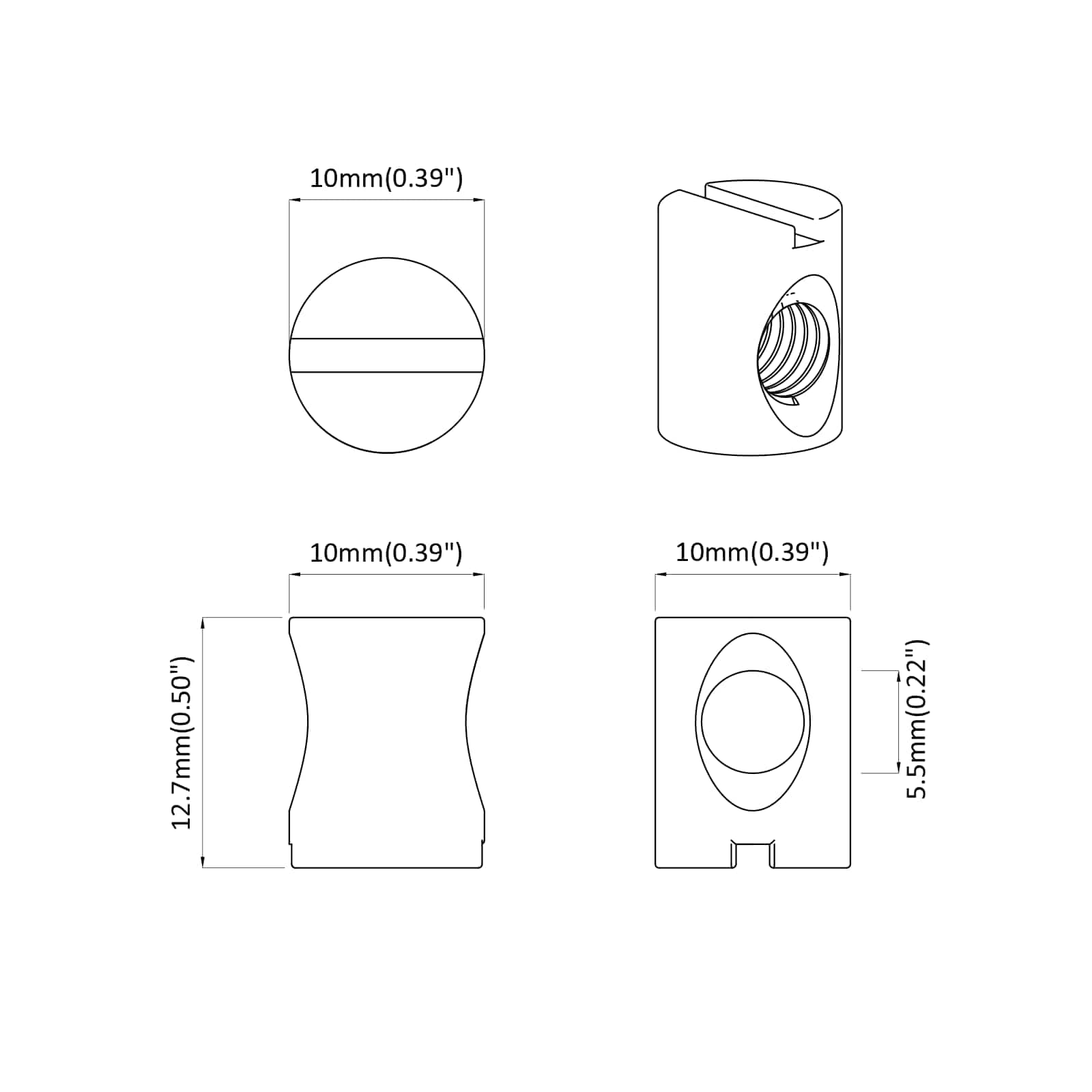 Βίδες κουμπώματος 4500 pcs Ασημί M6 x 12 χιλ Μέταλλο - Pakobazaar