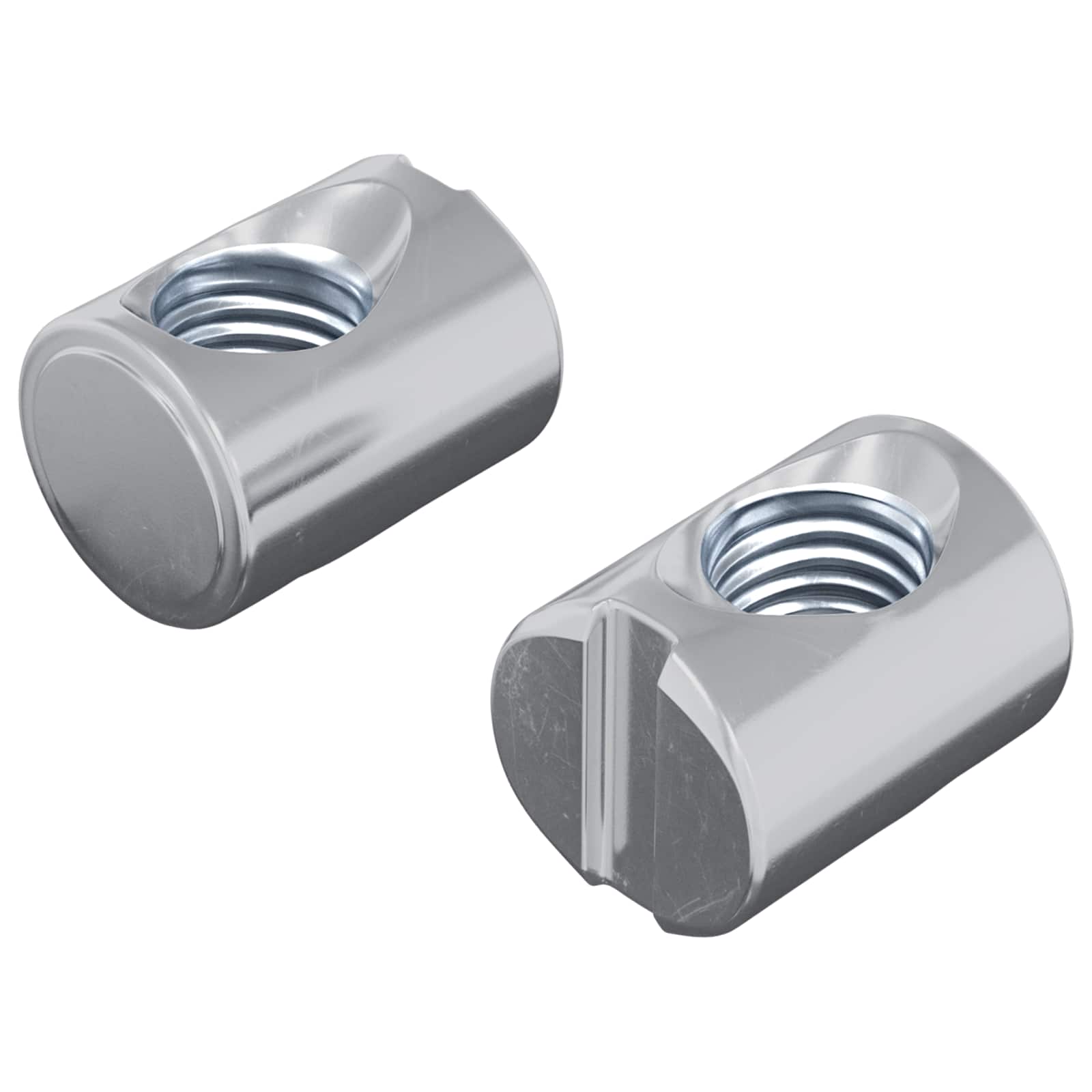 Καρύδι Βαρελιού 2 pcs Ασημί M6 x 13 mm Σίδερο - Pakobazaar