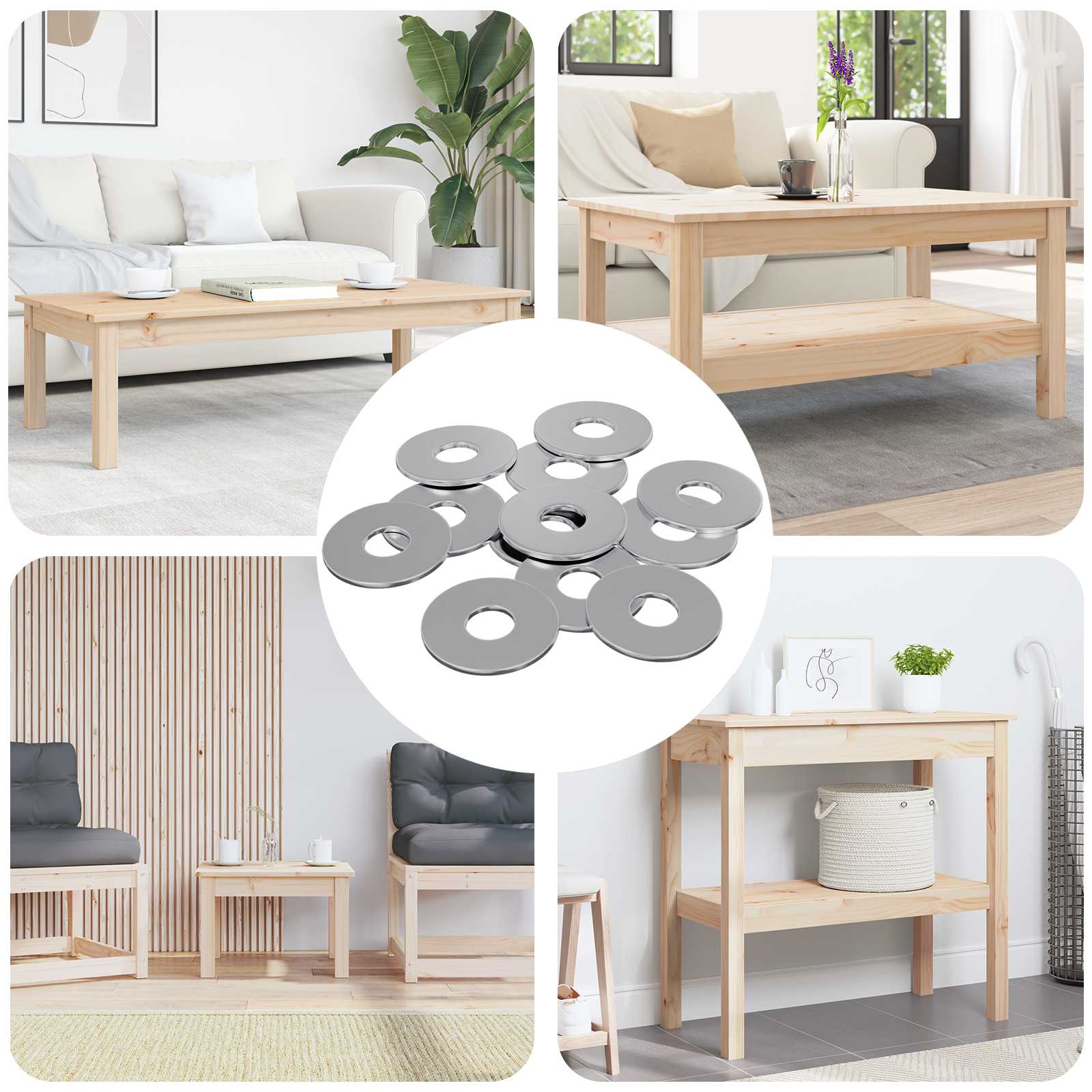 Βίδες 12 pcs Ασημί 18 x 18 x 1,2 χιλ Σίδερο - Pakobazaar