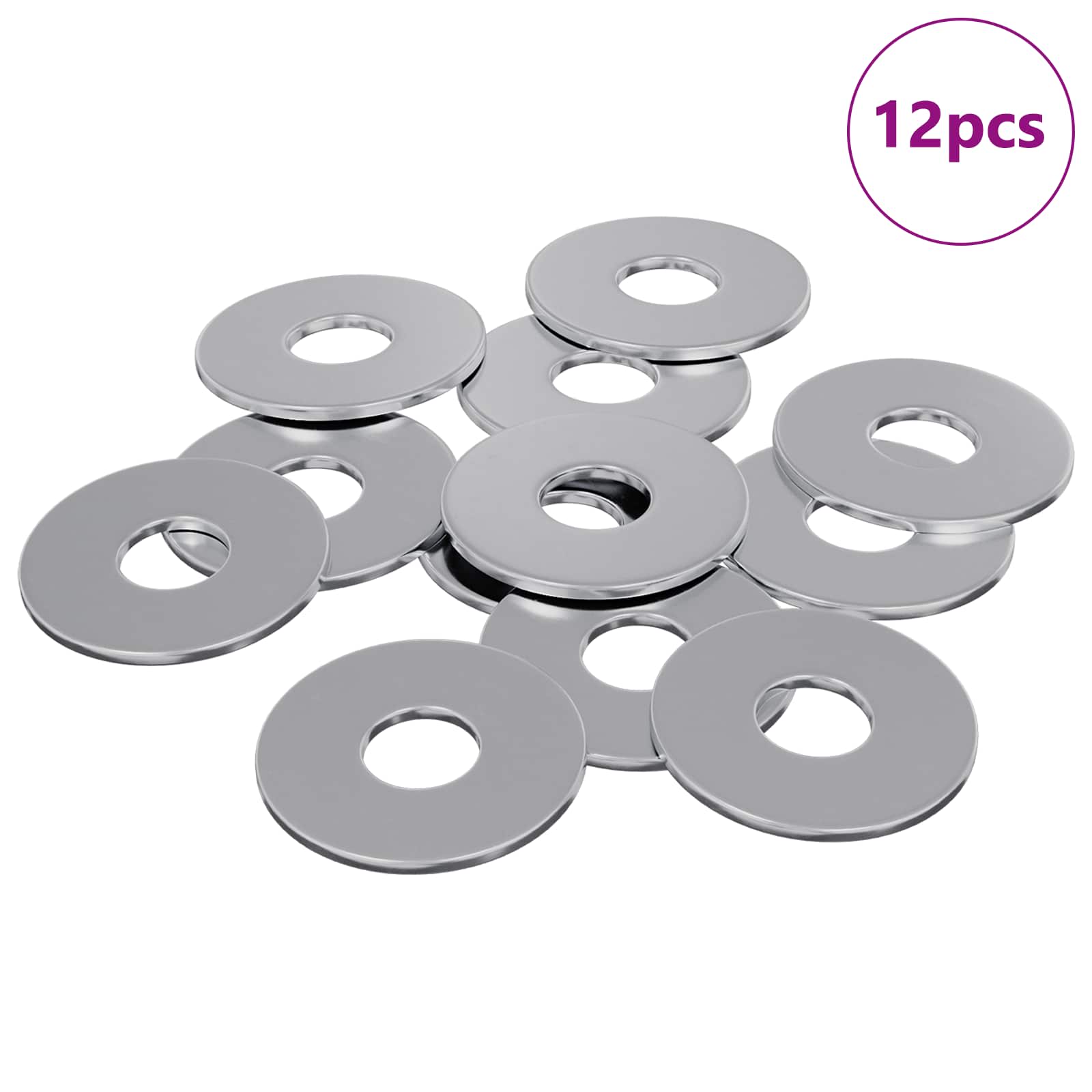 Βίδες 12 pcs Ασημί 18 x 18 x 1,2 χιλ Σίδερο - Pakobazaar