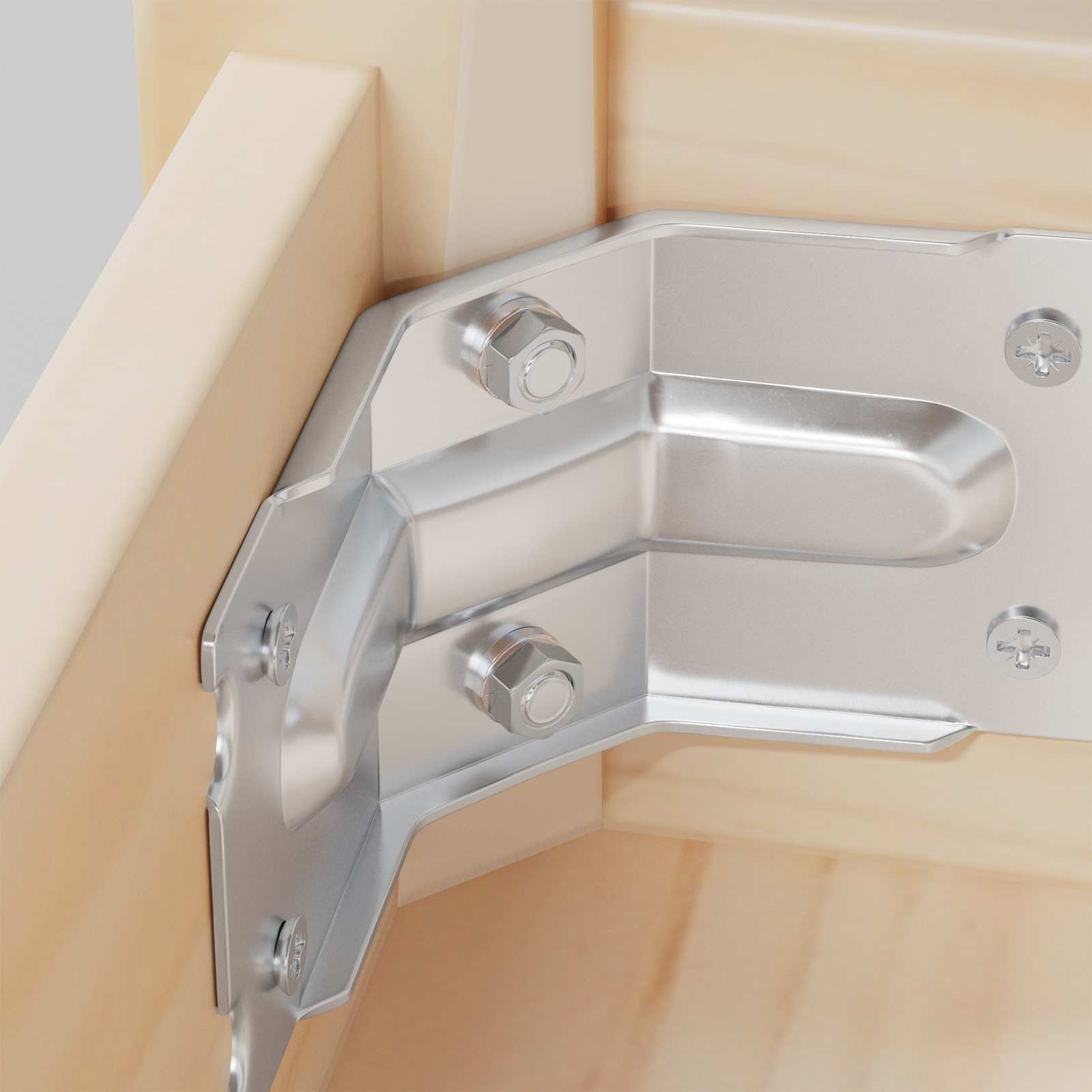 Εξάγωνο Παξιμάδι 2 pcs Ασημί M6 Μέταλλο - Pakobazaar