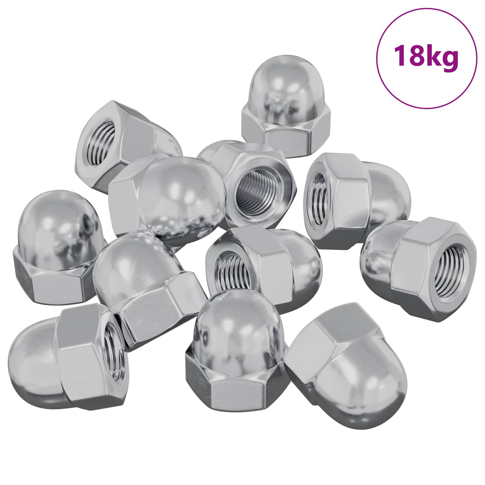 Καρύδια Βελανιδιάς 3913 pcs Ασημί Σίδερο - Pakobazaar