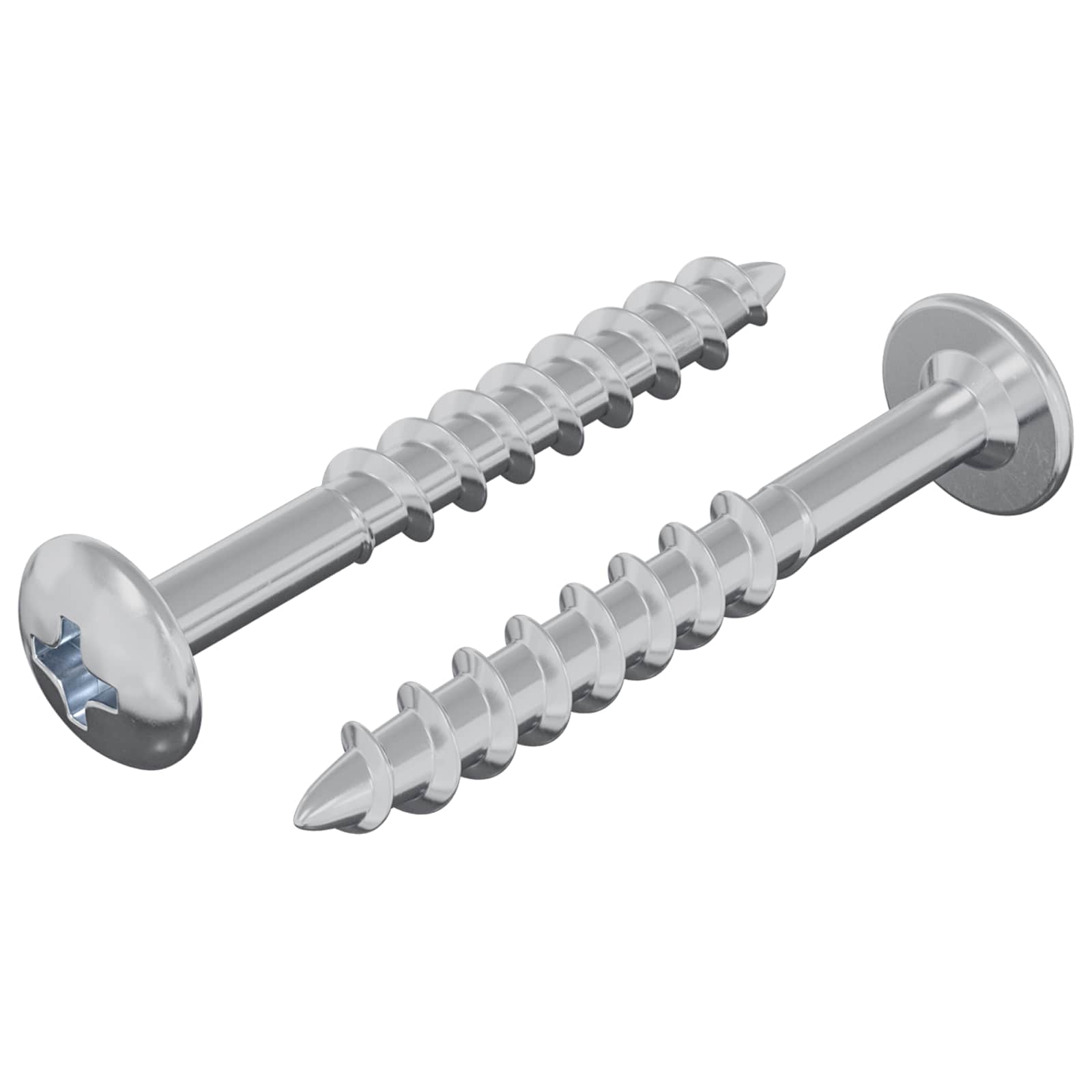 Βίδα 2 pcs Ασημί 9,8 x 35 mm Σίδερο