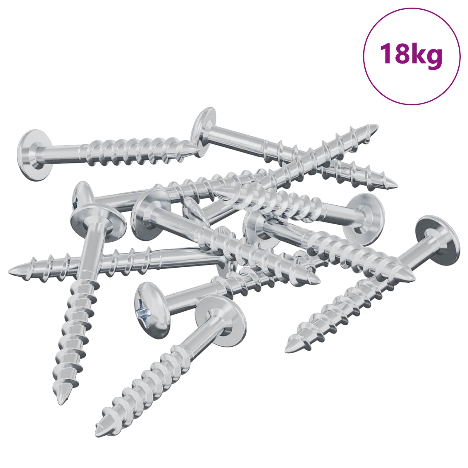 Βίδα 7792 pcs Ασημί 9,8 x 35 mm Σίδερο