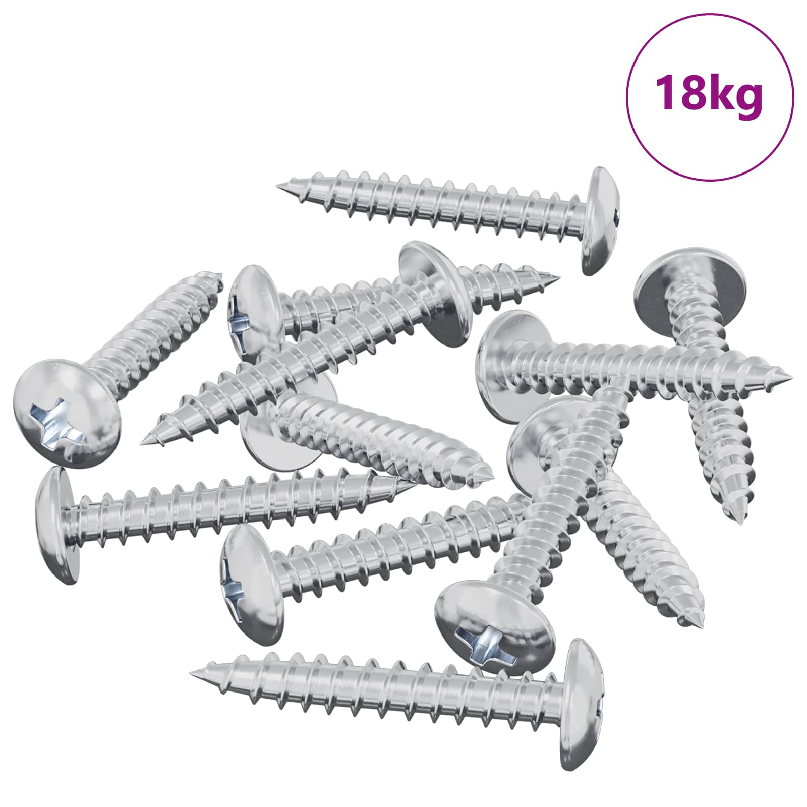Βίδα Αυτο-τρυπητή 9231 pcs Επικαλυμμένο με ψευδάργυρο Ατσάλι