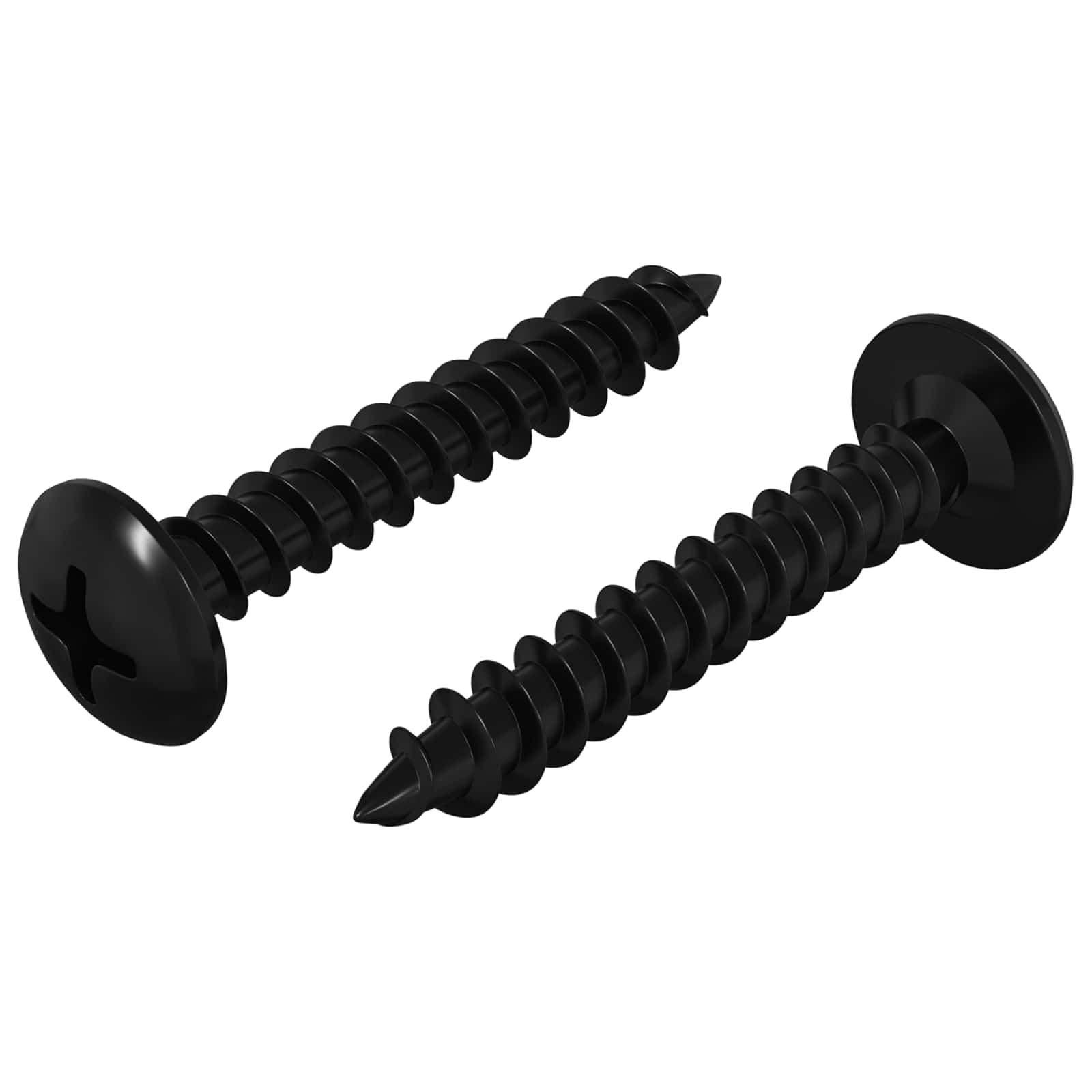 Βίδα Αυτο-τρυπητή 2 pcs Μαύρο 4 x 25 mm Ατσάλι